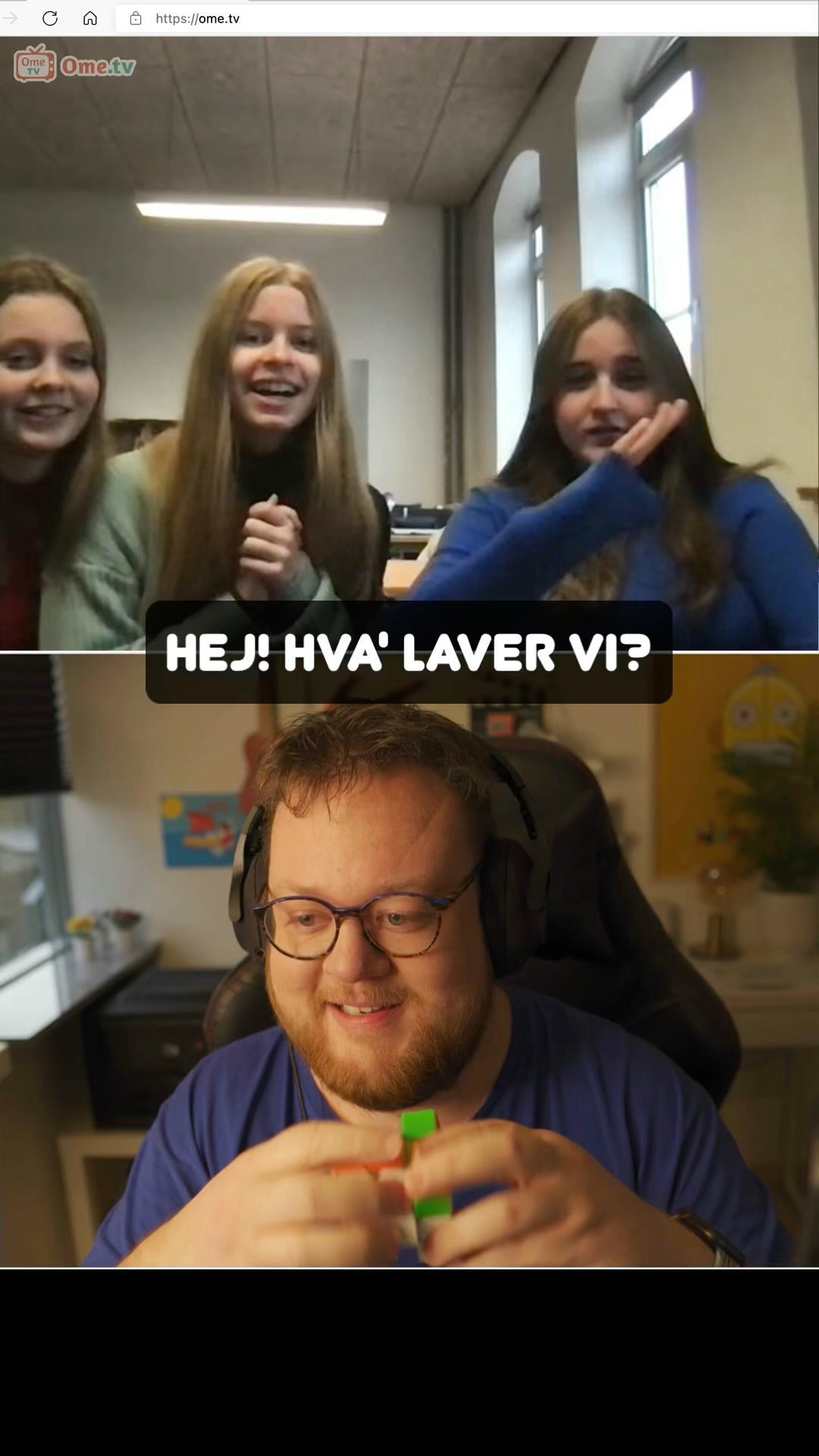 Plat vits på OmeTV 😄📹